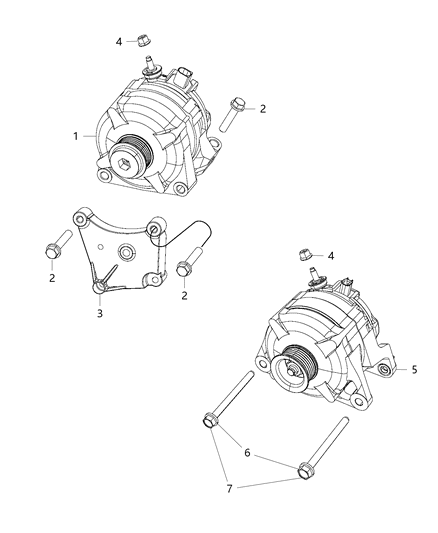 2018 Ram 3500 Alternator Diagram 1