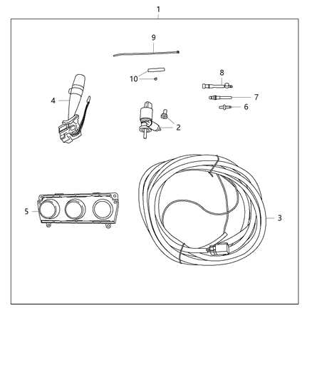 2015 Jeep Wrangler Wiring Kit - Hard Top Diagram