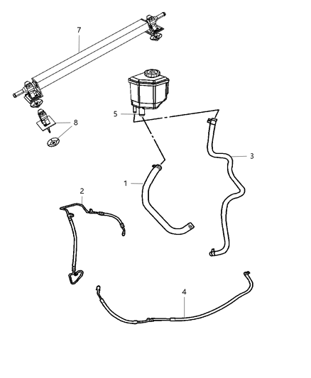 2009 Chrysler 300 Hose-Power Steering Return Diagram for 4782363AC