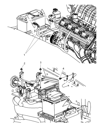 2009 Jeep Grand Cherokee Alternator And Battery Wiring Diagram for 5029964AF