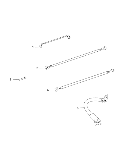 2020 Jeep Grand Cherokee Strap-Ground Diagram for 5064960AA