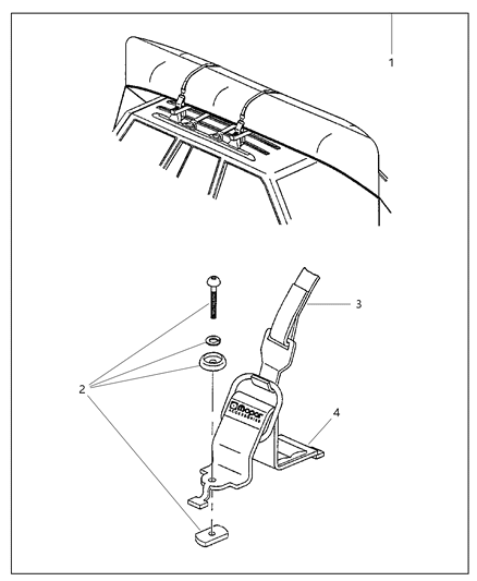 2002 Jeep Liberty Carrier Kit - Canoe Diagram