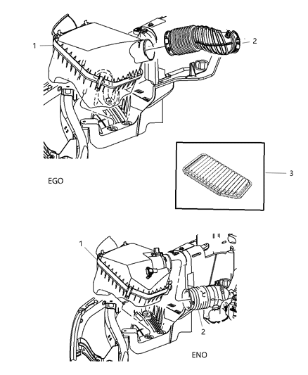 2007 Jeep Wrangler Hose-CRANKCASE Vent Diagram for 4666041AB