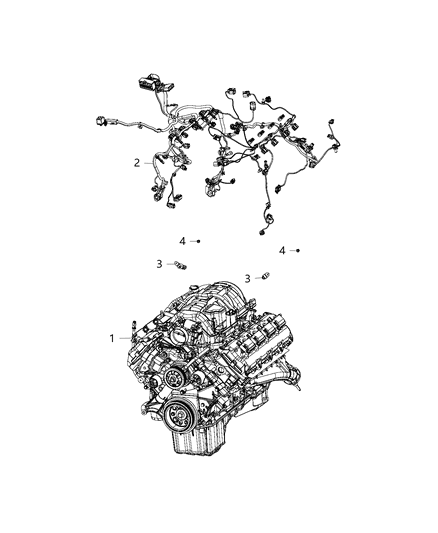 2020 Dodge Challenger Engine Diagram for 68428600AA