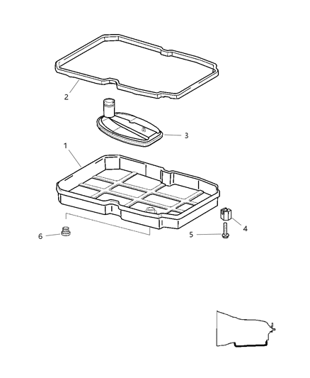 2006 Dodge Sprinter 2500 Oil Pan & Gasket Diagram