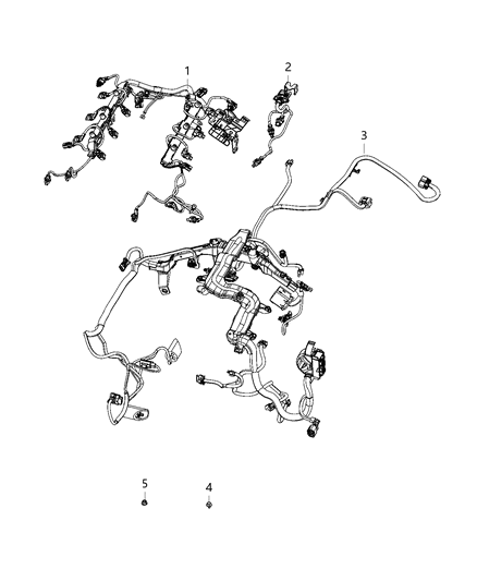 2021 Ram 1500 Wiring-Engine And Transmission Diagram for 68430509AC