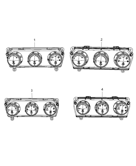 2010 Chrysler Sebring A/C & Heater Controls Diagram