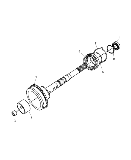 1997 Dodge Ram 3500 Output Shaft Diagram 1