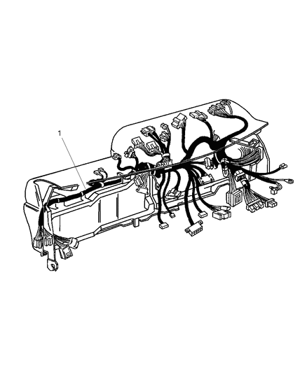 1998 Dodge Ram 2500 Quad & Club Cab Wiring - Instrument Panel Diagram