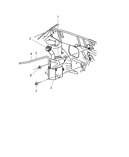 2008 Chrysler PT Cruiser Shield-Heat Diagram for 5093387AB