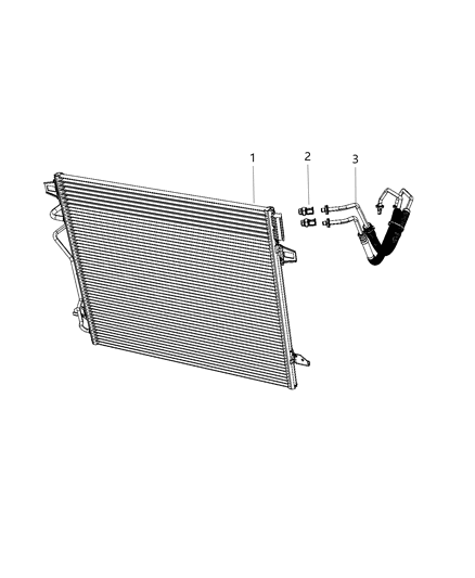 2020 Dodge Grand Caravan Transmission Oil Cooler & Lines Diagram