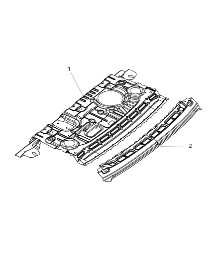 2016 Dodge Dart Shelf Panel Diagram