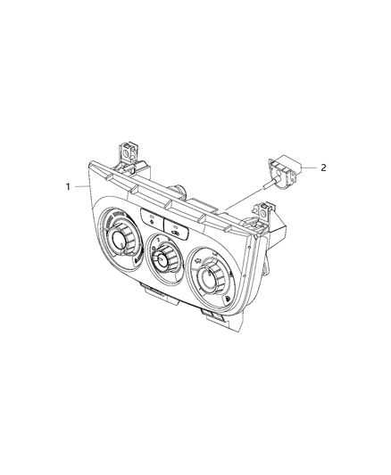 2018 Ram ProMaster City Switches - Heating & A/C Diagram