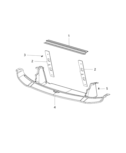 2015 Dodge Viper Radiator Seals, Shields, Baffles, And Shrouds Diagram