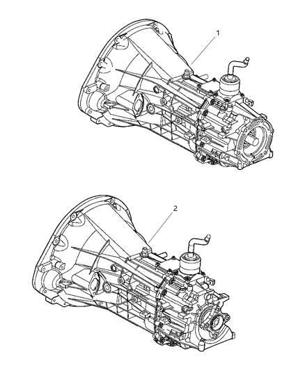 2006 Dodge Dakota Transmission Assembly Diagram