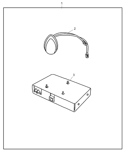 2006 Chrysler Town & Country Satellite Receiver Kit Diagram