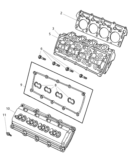 2006 Dodge Durango Cylinder Head Diagram