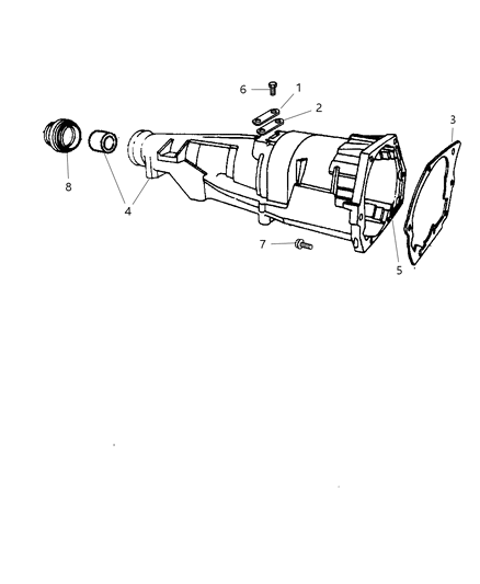 2003 Jeep Grand Cherokee Case Rear Diagram