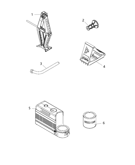 2016 Jeep Renegade Jack Assembly Diagram