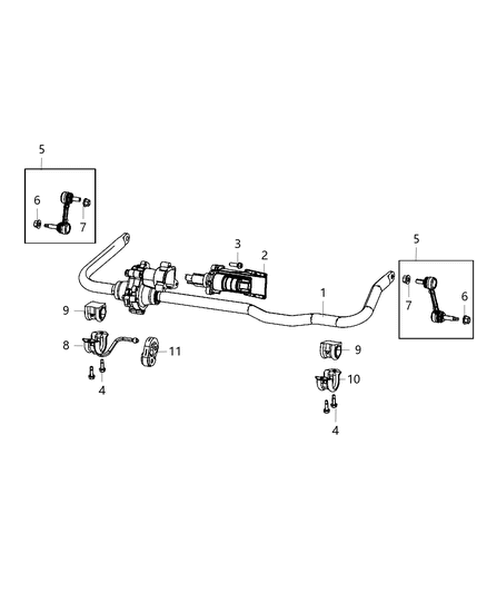 2015 Ram 2500 Front Stabilizer Bar Diagram 3