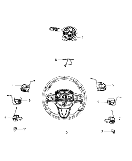 2020 Dodge Durango Switch-EVIC Diagram for 68321891AA