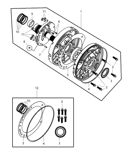 2007 Dodge Avenger Oil Pump & Reaction Shaft Diagram 3