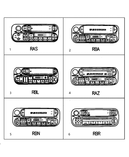 1999 Chrysler LHS Radios Diagram