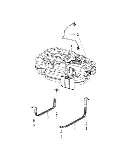 2017 Chrysler Pacifica Fuel Tank Diagram for 68319969AA