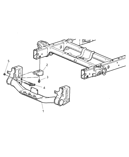 2002 Dodge Ram 1500 Rec Kit-Trailer Tow Diagram for 52021235AB