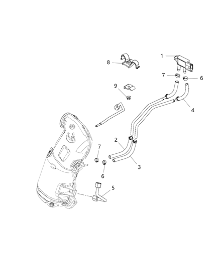 2015 Jeep Renegade Differential Exhaust Pressure System Diagram