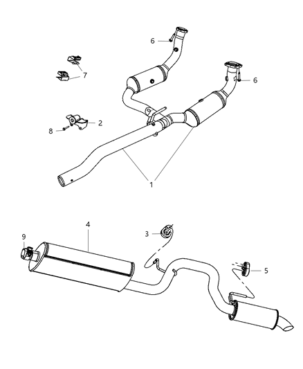 2009 Jeep Liberty Exhaust System Diagram 2