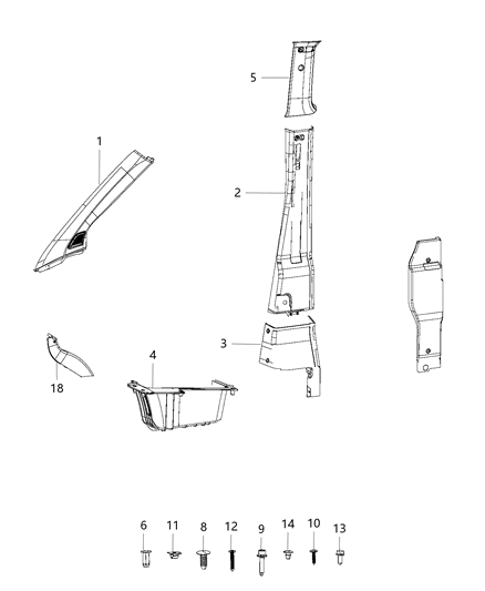 2018 Ram ProMaster City Plug Diagram for 5YH17LDMAA