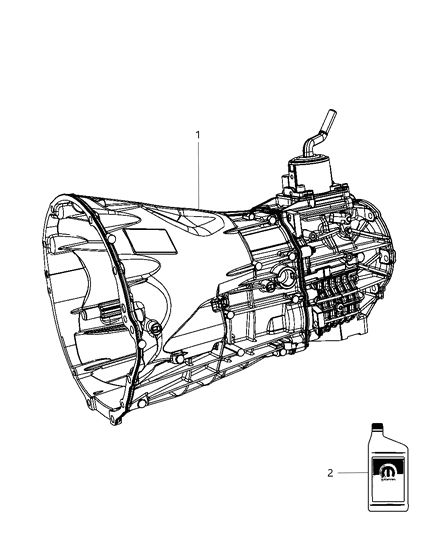 2009 Jeep Liberty Transmission / Transaxle Assembly Diagram