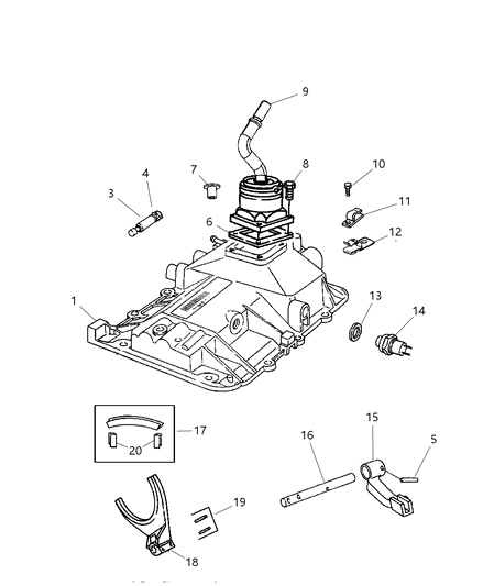 2004 Dodge Ram 3500 Harness-Vacuum Harness Diagram for 52078479