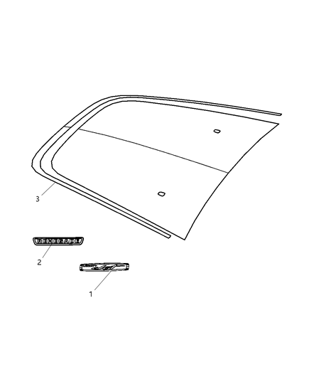 2011 Jeep Liberty Decals & Tape Stripes Diagram