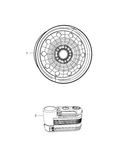 2011 Dodge Caliber Spare Tire Stowage Diagram