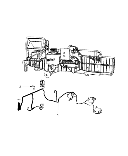2018 Ram 3500 Cab Chassis Wiring - A/C & Heater Diagram