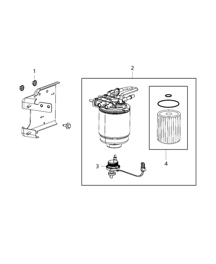2018 Ram 3500 Pickup Fuel Filter Diagram 2