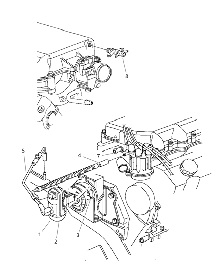 1997 Dodge Caravan Emission Control Vacuum Harness Diagram 2