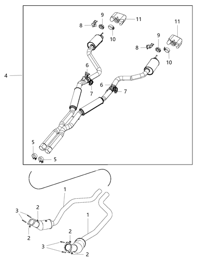 2020 Dodge Challenger Exhaust System Diagram 2