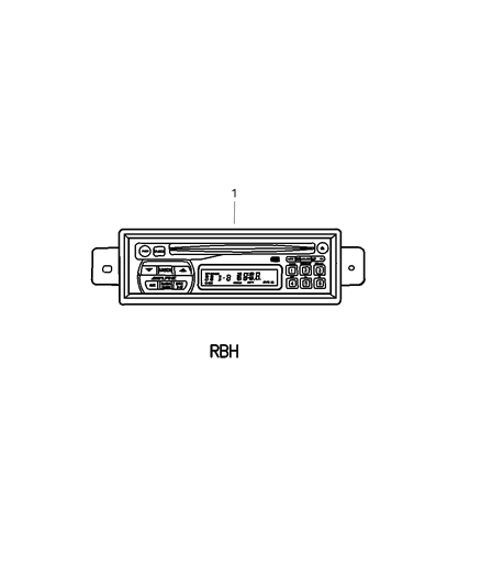 1997 Dodge Viper Bracket-Radio Diagram for 4763136