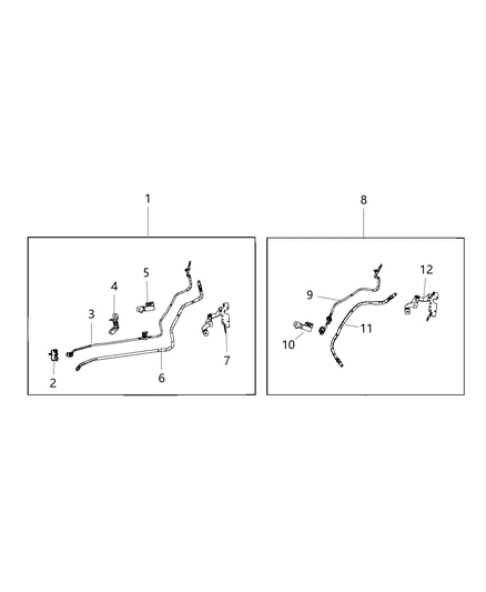 2020 Jeep Wrangler Emission Control Vacuum Harness Diagram 4