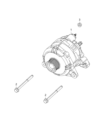 2021 Ram 1500 Generator/Alternator & Related Parts Diagram 2