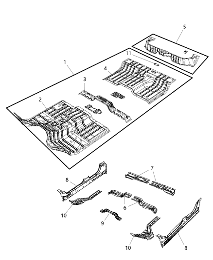 2019 Ram 1500 Classic Floor Pan Diagram 2