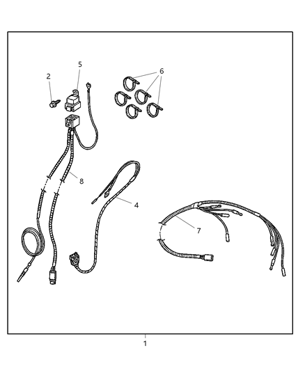 2002 Dodge Ram 2500 Installation Kit - Off Road Lamps Diagram