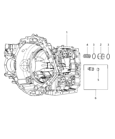 2007 Chrysler Pacifica Accumulator Pistons , Springs And Seals Diagram 2