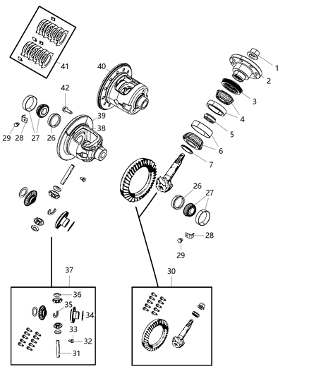 2010 Dodge Ram 1500 Differential Assembly Diagram