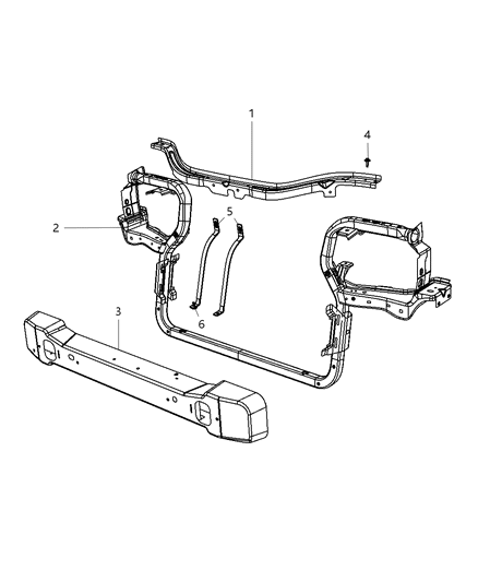 2010 Jeep Grand Cherokee Radiator Support Diagram