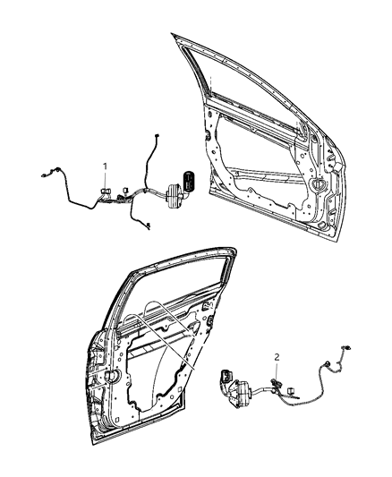 2008 Chrysler Sebring Wiring-Rear Door Diagram for 4795388AD