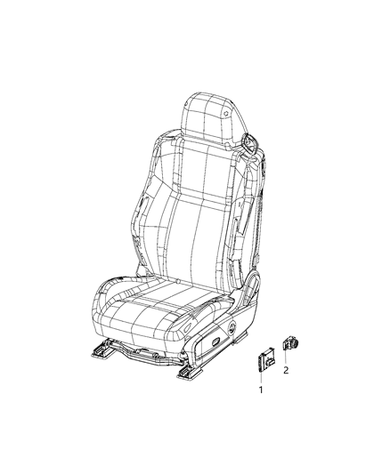 2018 Dodge Challenger Switches - Seats Diagram